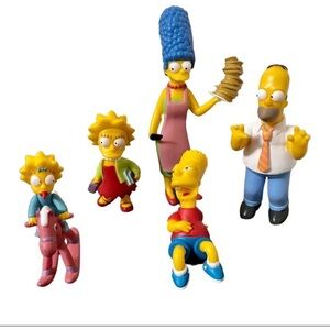 Complete Set 5 Piece - 2007 The Simpsons Movie Collectible Action Figures